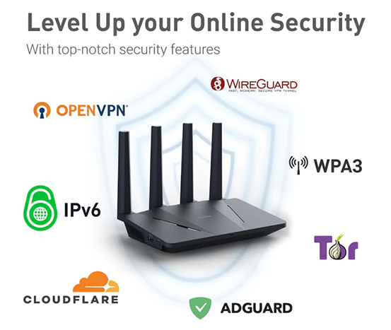 Flint GL.iNet AX1800 VPN Router by FlashRouters