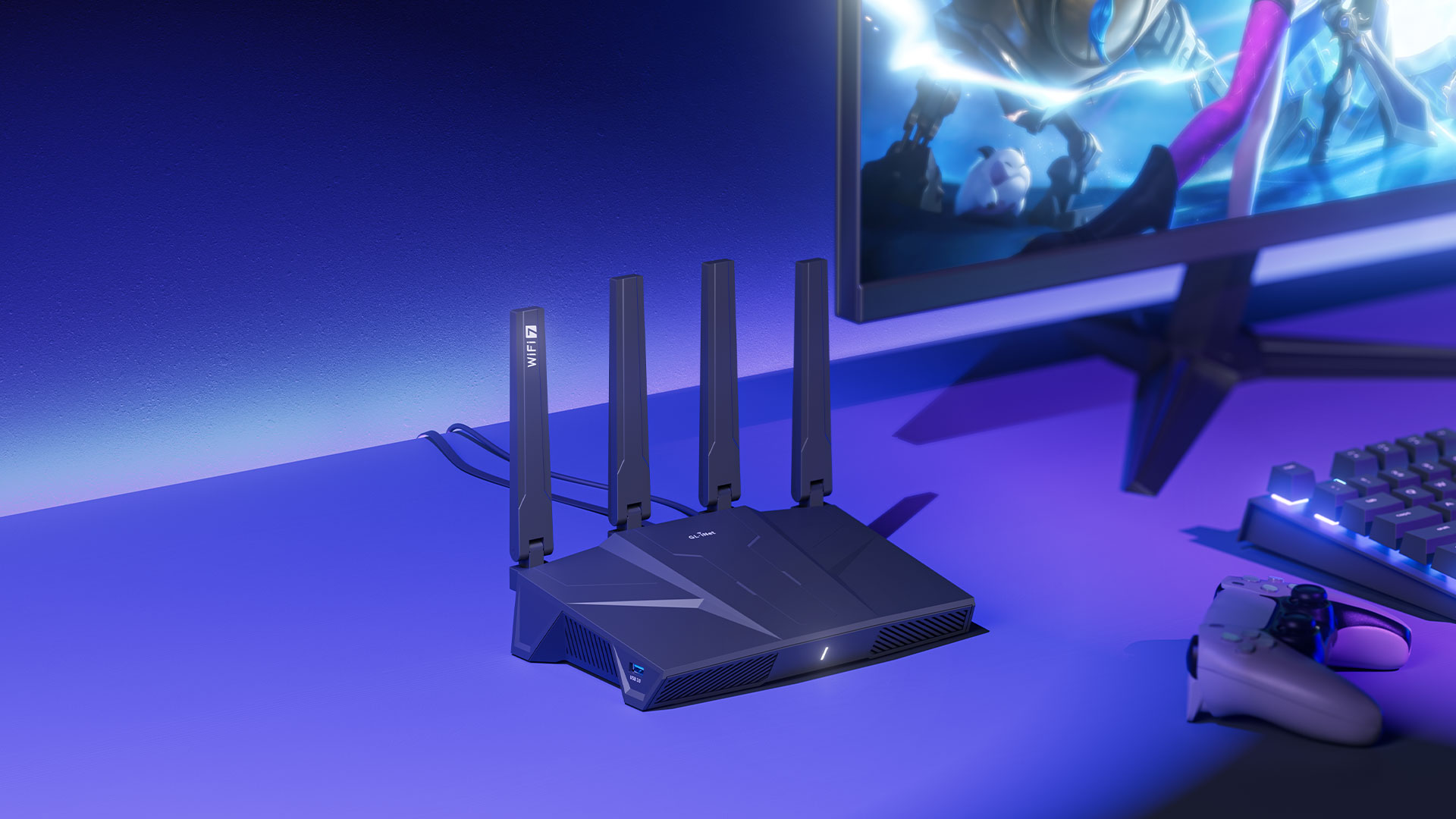 GL.iNet Flint 3 (GL-BE9300) Wi-Fi 7 VPN Router | FlashRouters